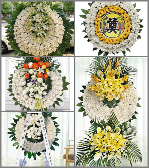 海南海口市龙华区中山街道人和坊社区花圈速递